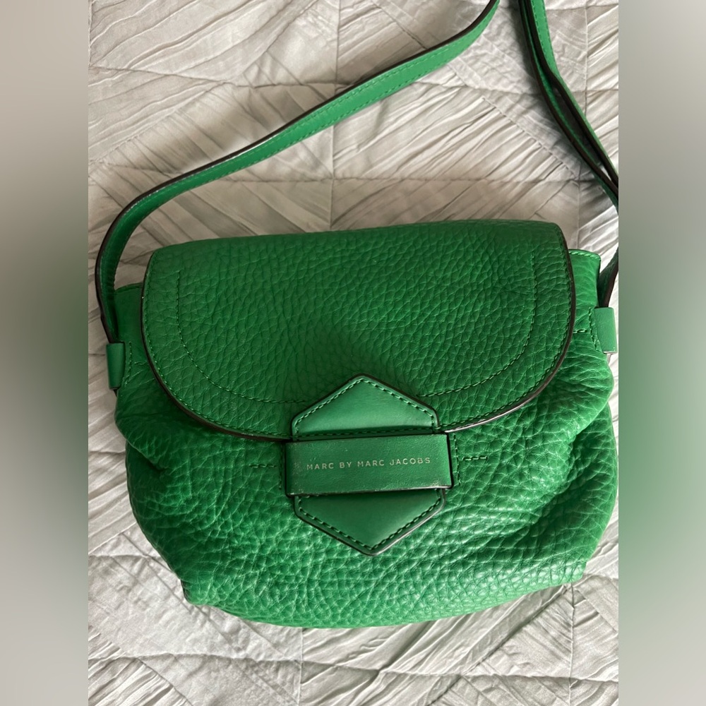 Marc By Marc Jacob “ Half Pipe Annabel “ crossbody Bag- green leather